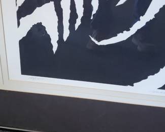 Zebra lithographs by artist William MacDonald