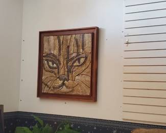 mid-century modern cubist design ceramic art by listed artist Harold Nosti