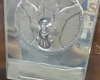 "La fecundidad" rare artwork by Salvador Dali - relief in 925 sterling silver, limited edition numbered. 