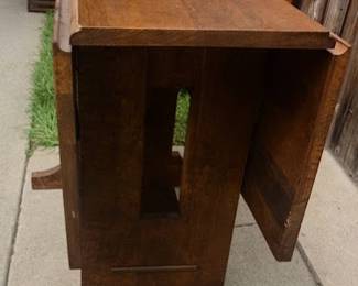 Oak Gate Leg Table closed