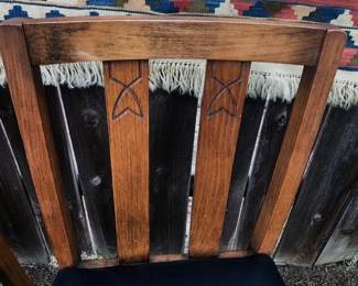 Two Antique Oak Craftsman Chairs