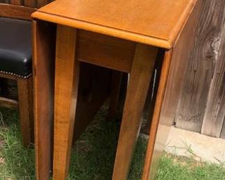 Vintage Oak Gate Leg Table Fully Closed 
