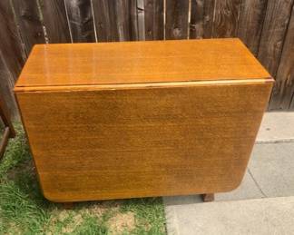 Vintage Oak Gate Leg Table Closed