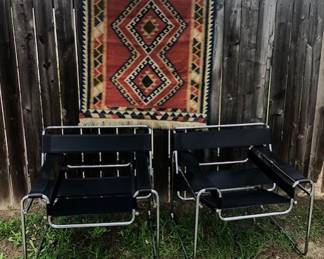 Wassily Style Chairs Mid Century Modern Style