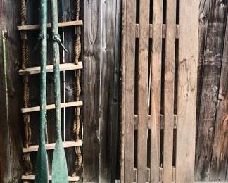 Antique Oars and Decking