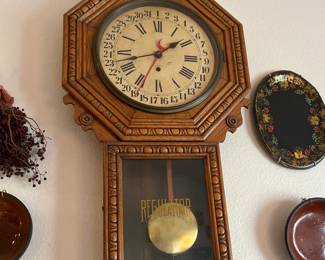 Antique New Haven Eclipse Regulator clock. Estate sale price: $225