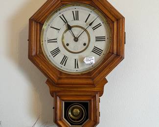 New Haven octagonal wall clock. 8-day Ventura. Estate sale price: $175