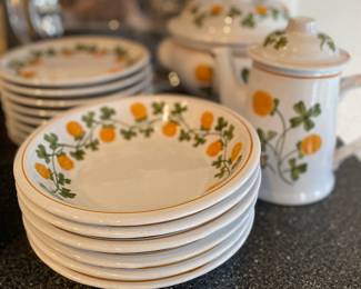 Ceramic dishes. Made in Hungary.