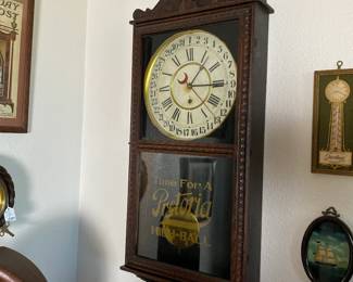 Large Gilbert Clock Co wall clock regulator. Estate sale price: $250