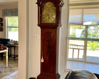 Over 200 years old and still working. Circa 1780. Batty Storr grandfather clock. Estate sale price: $1,340

The Storr family was a famous clock making family, mostly Quakers who originated from Ostwick in East Riding then moving to Summercroft, Selby and later to York.  Marmaduke Storr was born in 1667 his youngest son from several children was Batty born 1710, died 1793.