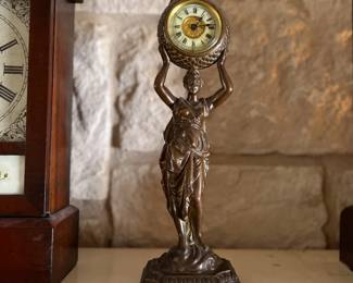 Rare antique Ansonia statue clock. Estate sale price: $325