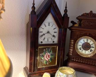 Antique Ansonia steeple clock. Estate sale price: $225