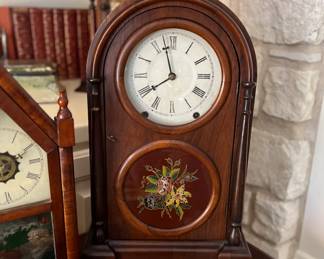 Circa 1854. Ansonia, Brass Co red wood clock. Estate sale price: $225