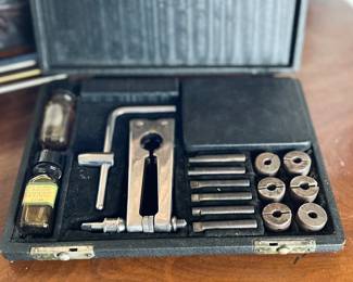 1930's Conoco oil film strength and oilness demo salesman kit. Excellent condition. Estate sale price: $250