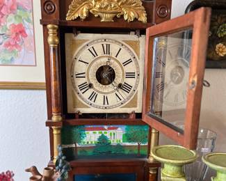 Antique Briggs & Molloy triple decker clock. Estate sale price: $225