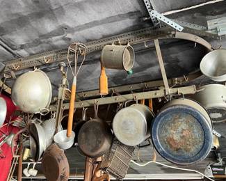 Barrel, Crocks, Jugs And Kitchen 