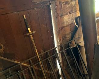 Cast Iron Fence Parts, Fencing Foil and Copper Pipe 