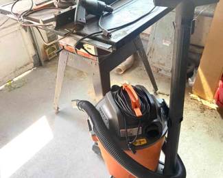 Craftsman Table Saw, Ridgid Vacuum Drill