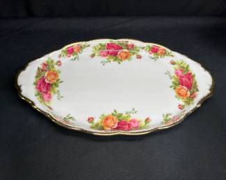 Royal Albert Two 10" OCR Oval Handled Tray