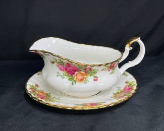 Gravy Boat with Under Plate, OCR Royal Albert