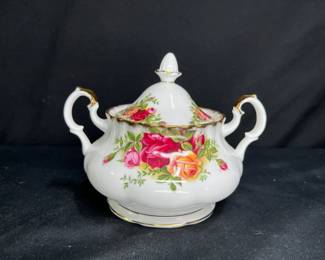 Royal Albert Old Country Rose Cream & Sugar