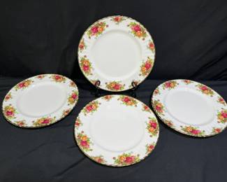 4 Royal Albert OCR Dinner Plates - Unused