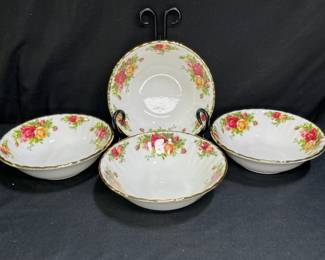 4 OCR Cereal / Oatmeal Bowl Royal Albert