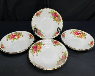 4 OCR Berry Bowls, Royal Albert