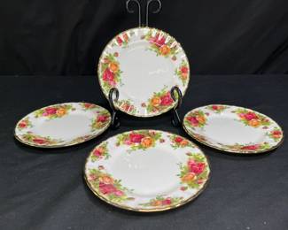 4 OCR Bread & Butter Plates