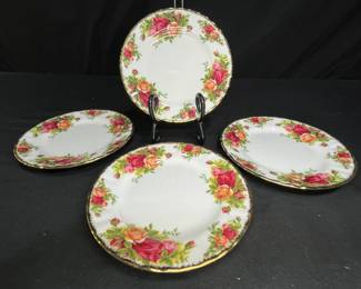 4 OCR Bread & Butter Plates