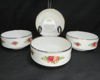 4 Small Fruit Bowl OCR Royal Albert
