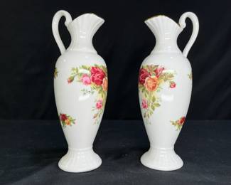 2 OCR Pitcher Style Bud Vases