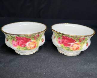 2 Royal Albert OCR Open Sugar Bowls