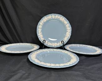4 Wedgwood Queen's Ware Dinner Plates