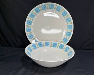 Stylehouse Ironstone Nordic Serving Platter & Bowl