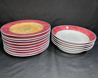 Sakura Malaga abstract Furio Plates & Bowls