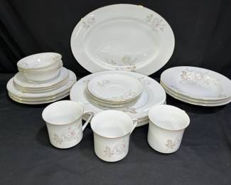 Haviland Sweet Heart Rose 3 Place Setting & Serve