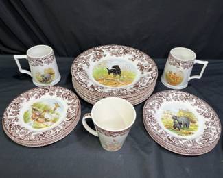 Woodland by Spode Plates, Bowls, Steins, & Mug
