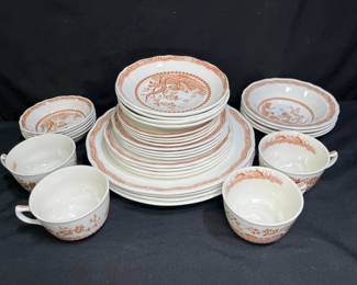 4 Place Setting Furnivals Quail Brown