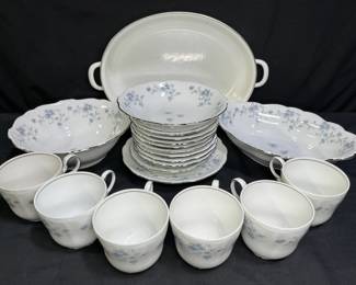 Haviland Blue Garland 22 Misc. Pieces, Bavaria