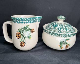 Tomson Pottery Cream and Sugar