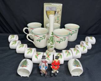 Lenox & Cuthbertson Xmas Mugs, Napkin Rings & More