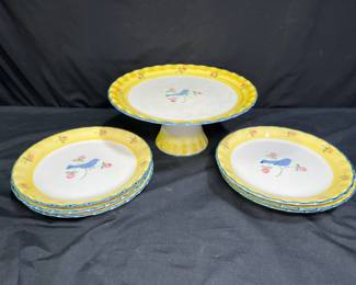 Normandy by Mann 7 Piece Cake Service