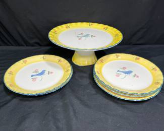Normandy by Mann 7 Piece Cake Service