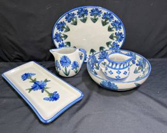 Louisville Stoneware Bachelor Button 5 Pc. Set