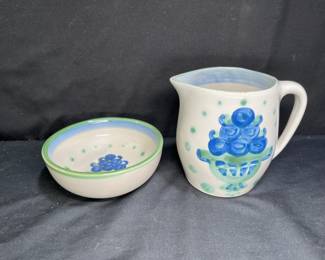 M.A. Hadley Bowl & Pitcher