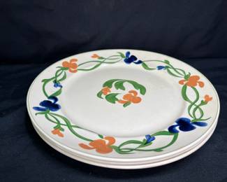 3 Royal Ivory Titianware Plates