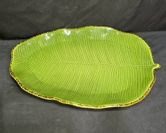 Pottery Barn Tropical Leaf Platter