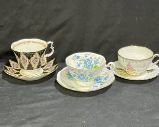 3 Imperial & Royal Albert Tea Cups & Saucers