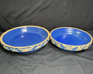 2 Clay City Pottery Pie Plates